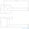 Omnires Modern Project uchwyt na papier toaletowy grafit szczotkowany MP60510GR